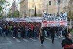 23.04.15 Ateny. Tysiące ludzi protestowało pod hasłem "Grecy, imigranci razem".