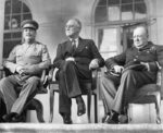 1943 r. Teheran. Stalin, Roosevelt i Churchill.