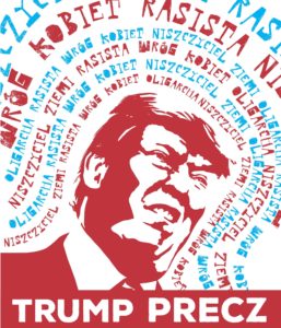 Plakat: Trump precz!