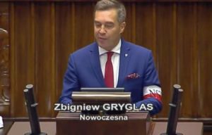 Zbigniew Grygla - Nowoczesna - z opaską NSZ