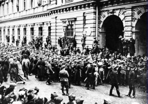06.11.1923 Kraków podczas powstania. Robotnicy przejęli kontrolę nad miastem na jeden dzień.
