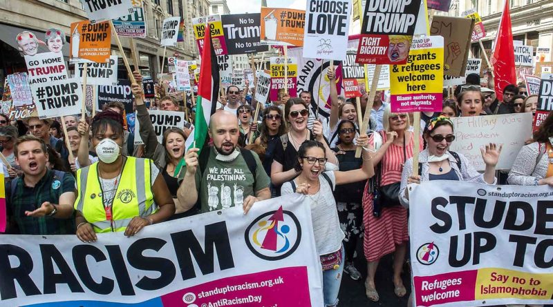 13.07.2018 Londyn. Ogromna demonstracja przeciw Trumpowi.