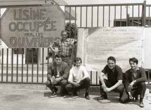 Płd. Francja 1968 r. „Fabryka okupowana przez robotników”.