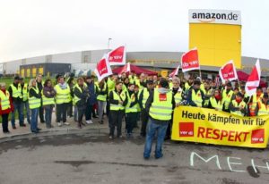 17.07.2018 Strajk w niemieckim Amazonie.