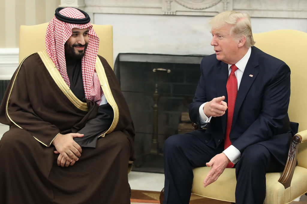 Mohammed Bin Salman i Donald Trump