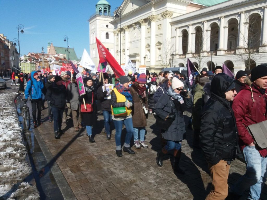 17.03.2018 Zeszłoroczna demonstracja w Warszawie.