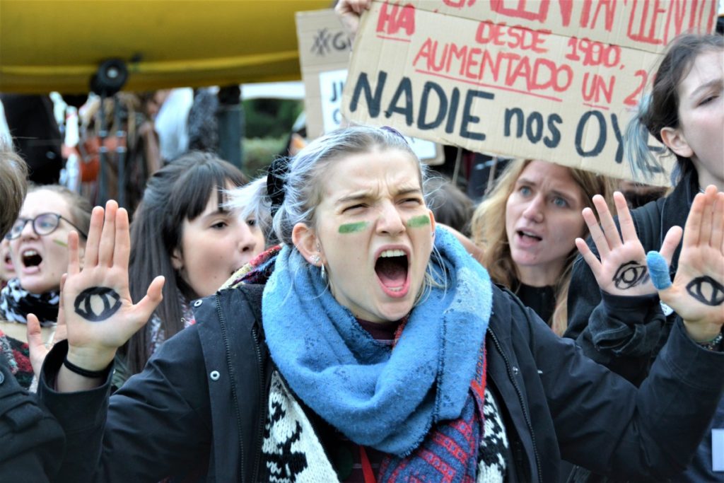 Demonstracja klimatyczna w czasie COP25.