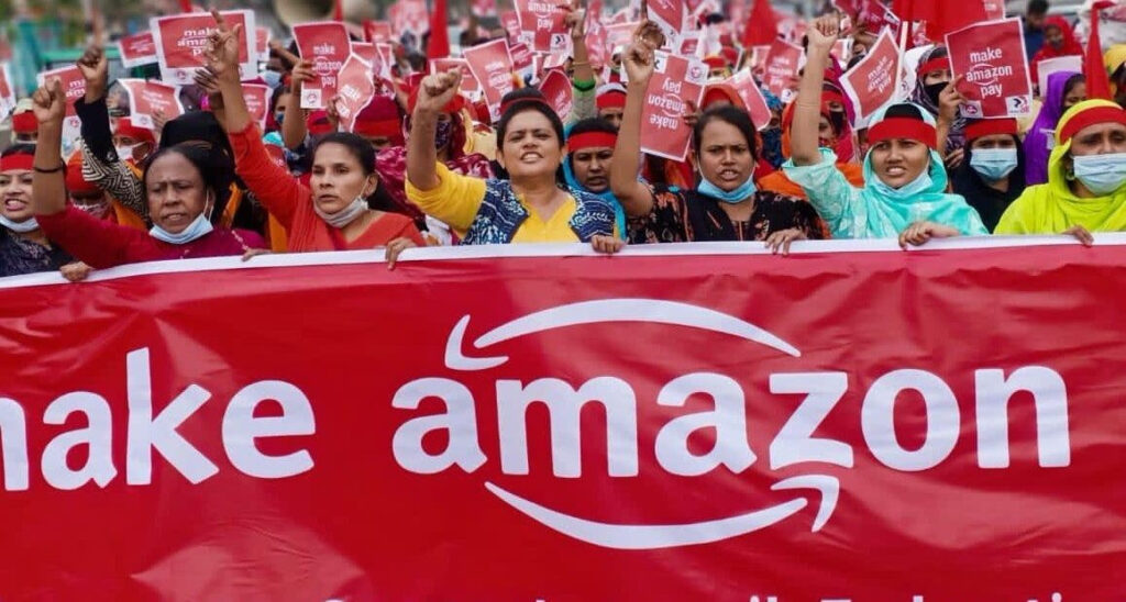 27.11.2020 Dhaka, Bangladesz. 
Protest pracownic branży odzieżowej.