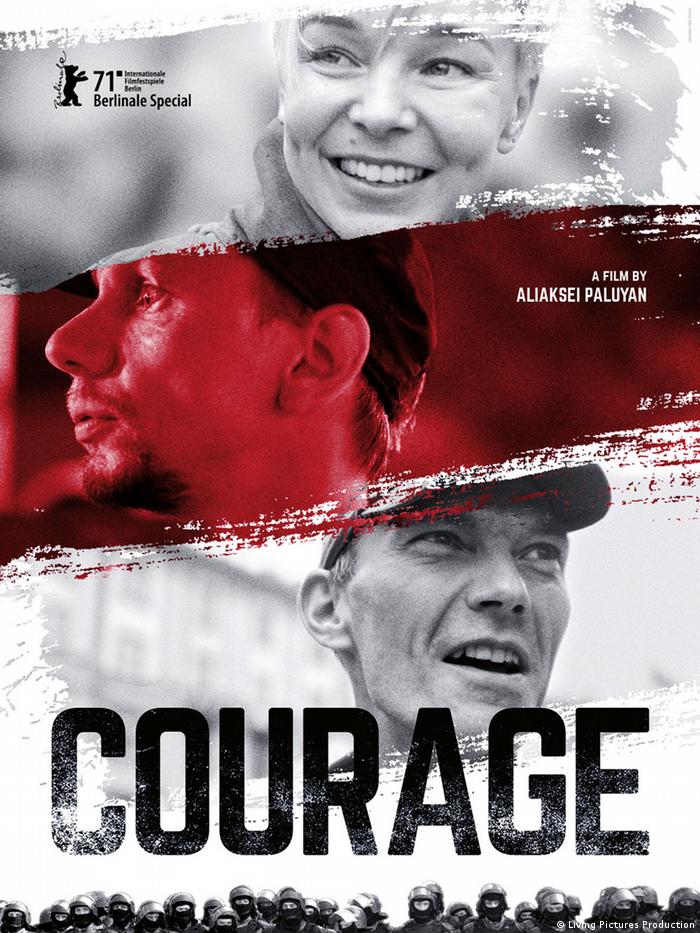 Plakat filmu dokumentalnego "Odwaga"