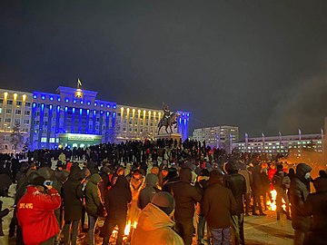 04.01.22 Protest w Aktobe.