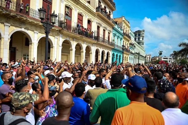 11.07.21 Protest w Hawanie.