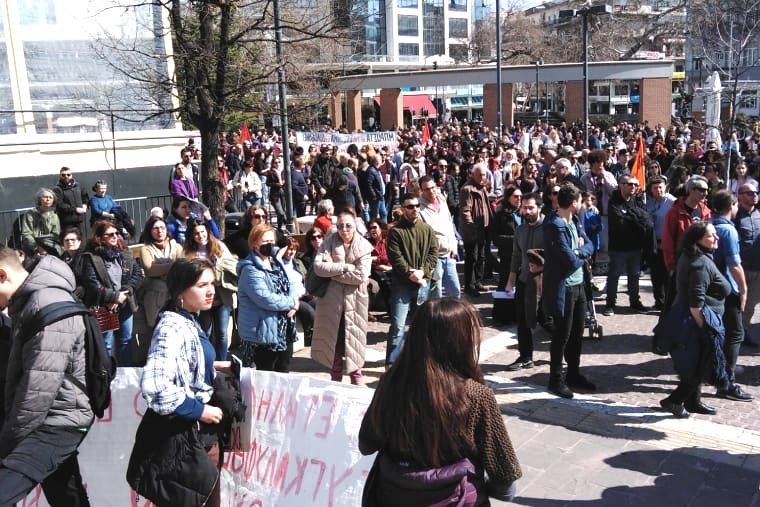 08.03.23 Ksanti. Zdjęcie: εργατική αλληλεγγύη (Solidarność Pracownicza).