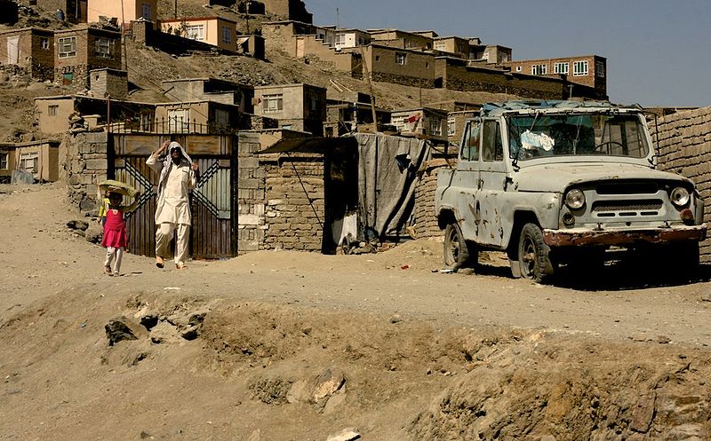 Slumsy w Afganistanie.