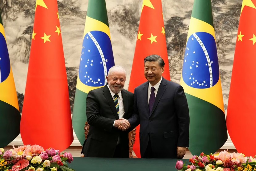 14.04.23 Pekin. Luiz Inácio Lula da Silva i Xi Jinping.