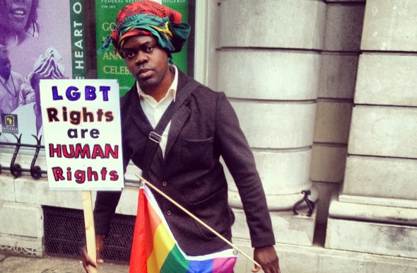 Hasło: "Prawa LGBT są prawami człowieka"