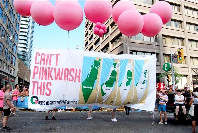  Toronto, Kanada. Przeciwko izraelskiemu „pinkwashingowi”. 
