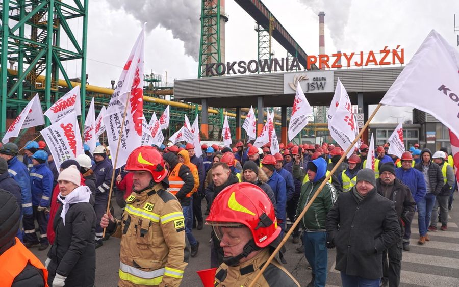 Pikieta przed Koksownią Przyjaźń