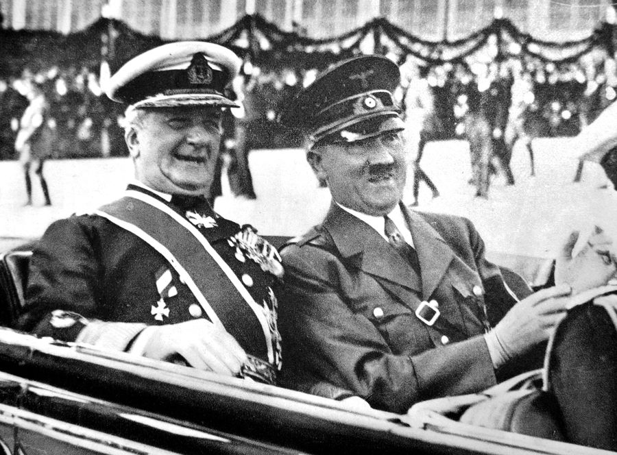 Miklós Horthy z Hitlerem w 1938 r.