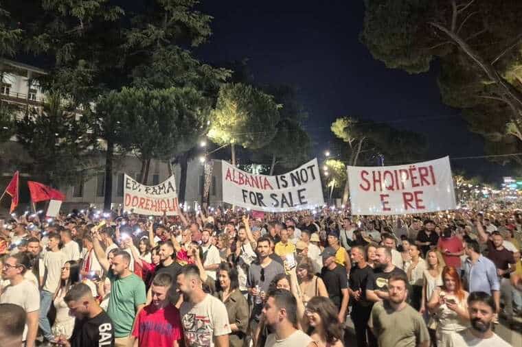 Protest w stolicy.