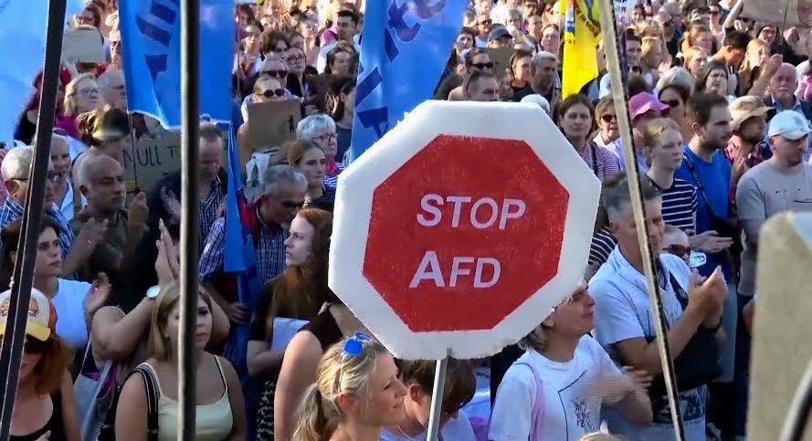 08.09.2026 Kolonia. Protest przeciwko AfD.